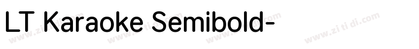 LT Karaoke Semibold字体转换